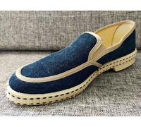 SCARPE UOMO MOCASSINO TELA barca MADE IN ITALY Espadrillas Capri VV
