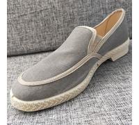 SCARPE UOMO MOCASSINO TELA barca MADE IN ITALY Espadrillas Capri VV