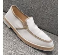SCARPE UOMO MOCASSINO TELA barca MADE IN ITALY Espadrillas Capri VV