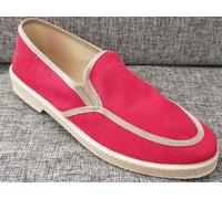 SCARPE UOMO MOCASSINO TELA barca MADE IN ITALY Espadrillas Capri VV