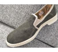 SCARPE UOMO MOCASSINO TELA barca MADE IN ITALY Espadrillas Capri VV