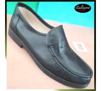 SCARPE UOMO MOCASSINO VERA PELLE 39 40 41 42 43 44 45 comode nero ITALIA YTB