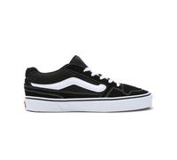 Scarpe Vans Caldrone Sneakers Tela E Pelle Nero/Bianco