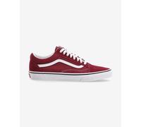 Scarpe Vans Old Skool Pig Suede rosso scuro bianco - 37