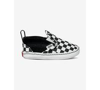 Scarpe Vans Slip-On Crib nero puro bianco neonati - 35