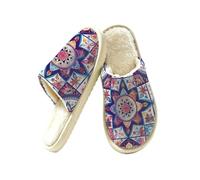 Scarpe variopinte della Camera della schiuma di memoria delle pantofole delle donne, Multi, 42.5/43 EU