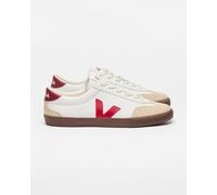 Scarpe Veja Volley O.T. Leather bianco beige rosso donna - 38