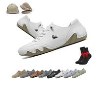 Scarpe Vogany da Donna e da Uomo, Scarpe da Ginnastica Ortopediche Impermeabili e Traspiranti VogLDeck, Scarpe da Ginnastica in Alpaca, Scarpe da Esterno Nevova(White,41 EU)