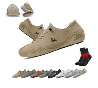 Scarpe Vogany da Donna e da Uomo, Scarpe da Ginnastica Ortopediche Impermeabili e Traspiranti VogLDeck, Scarpe da Ginnastica in Alpaca, Scarpe da Esterno Nevova(Khaki,48 EU)