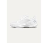 Wilson Hurakn Lite Scarpa da Padel Donna, Stabilità e Grip Ottimale, Tecnologia Pro Torque Chassis Light, Bianco / Bianco / Argento, Taglia 39 1/3