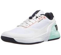 Scarpe da tennis da uomo Wilson Rush Pro 5 - white/bay/fiery coral - Bianco (46 2/3)
