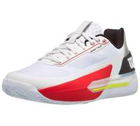 Wilson Scarpe da tennis da uomo Rush Tour 5 Clay - Bianco/Nero/Rosso (44)