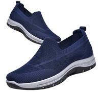 Scarpe X Diabetici Uomo Scarpe per Il Piede diabetico Primaverili e Autunnali Scarpe Comode Anziani Scarpe per Diabetici,Blu,46/280mm