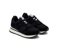 Scarpe Zeppa Pelle E Pizzo BEETOWN, Nero, 37 EU