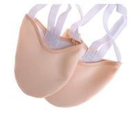 Scarpette da Ballo con La Mezza Suola Scarpe da Ginnastica Ritmica Beige a Mezza Lunghezza con Suola in Pelle di Maiale, da Ballo, Roupa Ginastica for Ragazze(39.5)