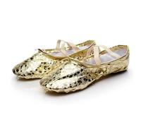 Scarpette da Ballo Scarpe da Ginnastica e modellamento del Corpo for Yoga, Palestra, Balletto, Danza, for Ragazze Donne per Le Prestazioni(Gold,33(20cm))