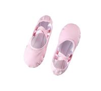 Scarpette da Ballo Scarpe da Punta in Pelle PU for Ragazze for Bambini Pantofole da Ballo con Suola Intera Ballerine di for Bambini Scarpe da Pratica for Il Balletto(Color3,27)