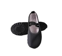 Scarpette da Danza Pantofole da Balletto Donna for Danseuse Ballerine Professionali in Pelle PU for Ragazze Bambini Scarpe Ballo for con Suola Morbida(Black,39 EU)