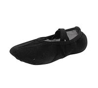 Scarpette da Danza per Bambini Ragazze Scarpe Danza Classica Bambina Tela Mesh Scarpe da Ballo Suola in Cuoio per Bambina Ragazze Mezze Punte Scarpe Ballerina Bambina (Black, 30 Little Child)