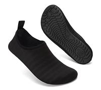 Scarpette da scoglio, protezione per i piedi nudi, per mare, spiaggia, piscina, unisex, Nero (Black Lxy), 41.5/42.5 EU