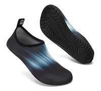 Scarpette da scoglio, protezione per i piedi nudi, per mare, spiaggia, piscina, unisex, Nero (Nero sfumato.), 45/45.5 EU