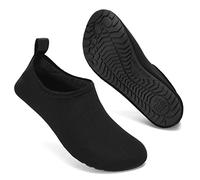 Scarpette da scoglio, protezione per i piedi nudi, per mare, spiaggia, piscina, unisex, Nero (Nero Xbl), 38.5/39.5 EU