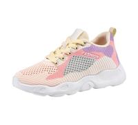 Scarpette da Scoglio Sneakers Donna Estive Eleganti Ortopediche Scarpe da Ginnastica Respirabile Anatomiche Pianta Larga Sportive Sneaker alla Moda Antiscivolo Scarpes Scarpe Donna Sneaker Rosa 35