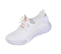 Scarpette da Scoglio Sneakers Estive Donna Eleganti Ortopediche Scarpe Ginnastica Traspiranti Leggere Arco Pianta Larga Sportive Sneaker alla Moda Antiscivolo Scarpe Ortopediche Donna Bianco 36