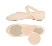 Scarpette Danza Classica Bambina Ballet Dance Shoes Split Sole Slippers for Girls Kids Breathable Ballerina Flats(Light Pink,36)