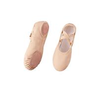 Scarpette Danza Classica Bambina Ballet Leather Shoes Girl Flat Dance Professional Soft Split-Sole Ballerina Slipper Toddler Boys Yoga Training Shoe(Skin,36)