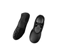 Scarpette Danza Classica Bambina Ballet Leather Shoes Girl Flat Dance Professional Soft Split-Sole Ballerina Slipper Toddler Boys Yoga Training Shoe(Black,33)