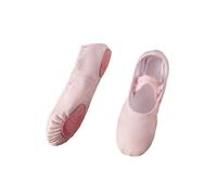 Scarpette Danza Classica Bambina Ballet Leather Shoes Girl Flat Dance Professional Soft Split-Sole Ballerina Slipper Toddler Boys Yoga Training Shoe(Pink,27)