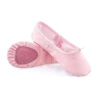 Scarpette Danza Classica Bambina Ballet Shoes Canvas for Girls Dance Slippers Split Sole Gymnastics Skate Yoga Dancing Kids Ballerina Professional(Pink,31)