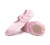 Scarpette Danza Classica Bambina Ballet Shoes Elastic Satin Flat Split Soft Sole Dance Slippers Adult Gymnastics Belly Yoga Ballerina Training Women/Girls'(Red,33 (21cm))