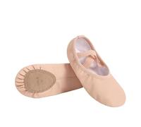 Scarpette Danza Classica Bambina Ballet Shoes Girls PU Leather Soft Split Sole Professional Dance Training Slippers Non-Slip(Ballet Pink,25)