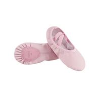 Scarpette Danza Classica Bambina Ballet Shoes Girls PU Leather Soft Split Sole Professional Dance Training Slippers Non-Slip(Pinkish Purple,25)