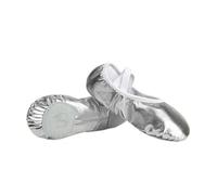 Scarpette Danza Classica Bambina Ballet Shoes Gold Silver Soft Sole Dance Slippers Children Perform Practise Ballerina Woman Gymnastics(Silver,31)