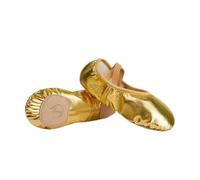 Scarpette Danza Classica Bambina Ballet Shoes Gold Silver Soft Sole Dance Slippers Children Perform Practise Ballerina Woman Gymnastics(Gold,43)