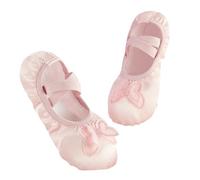 Scarpette Danza Classica Bambina Ballet Shoes Soft Leather Sole Slipper Body Rhyme China Dance Flats Ballerina Dress Up Princess Little Toddler Girl Butterfly(Pink Butterfly,36)