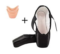 Scarpette Danza, Scarpe Danza Classica Bambina Scarpe da balletto per bambini adulti Scarpe da balletto nudo / nero / rosse Ragazze di raso Donne scarpe da ballo professionali con nastri tappetino in