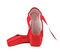 Scarpette Danza, Scarpe Danza Classica Bambina Scarpe da balletto per bambini adulti Scarpe da balletto nudo / nero / rosse Ragazze di raso Donne scarpe da ballo professionali con nastri tappetino in