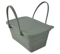 Scarpette per ghiaccio per feste - birra in silicone | Refrigeratore pieghevole | Tavolino da esterno refrigeratore | Refrigeratore pieghevole con coperchio | Scomparto portaoggetti per congelatore