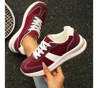 scarpi sportivi casual alla moda da donna per primavera/autunno, in stile patchwork, adatte per il commercio elettronico transfrontaliero, taglie grandi 36-43, scarpe sportive casual con lacci in stil