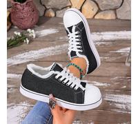 scarpi sportivi casual in tela con punta tonda, lacci e design sfilacciato, stile campus nuovo per primavera/autunno 2026, adatte per uso quotidiano, casa, pendolarismo, lavoro, adatte per tutte le st