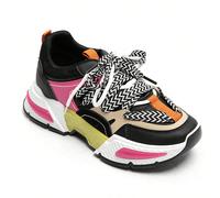 scarpi sportivi da donna colorate con suole spesse e lacci grafici È la cosa più bella del mondo. È la cosa più bella del mondo. È la cosa più bella del mondo. Nel corso della giornata, grazie al loro