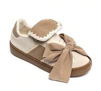 scarpi sportivi sportive da donna con elegante fiocco e bordi a contrasto È un tocco naturale con tocchi originali e uno stile votre con cestini decorati con grandi noeud.È il posto perfetto dove sogg