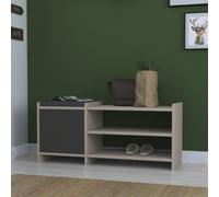 Scarpiera 1 Anta 44x100x35 cm in MDF Sunno Antracite