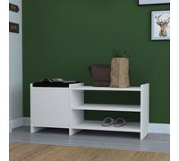 Scarpiera 1 Anta 44x100x35 cm in MDF Sunno Bianco