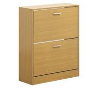 Scarpiera 2 ante 63x80x24 cm in Legno Melaminico Rovere