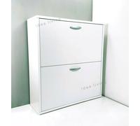 Scarpiera 2 ante doppia profondità bianco L. 73 in kit made in Italy